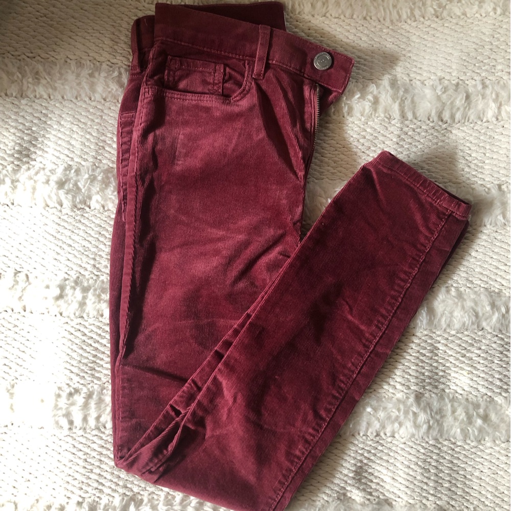 Pink corduroy jeans